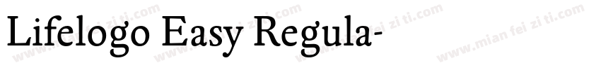 Lifelogo Easy Regula字体转换